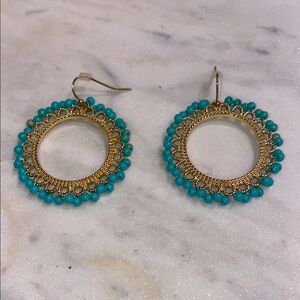 Avon Turquoise Beaded Earrings